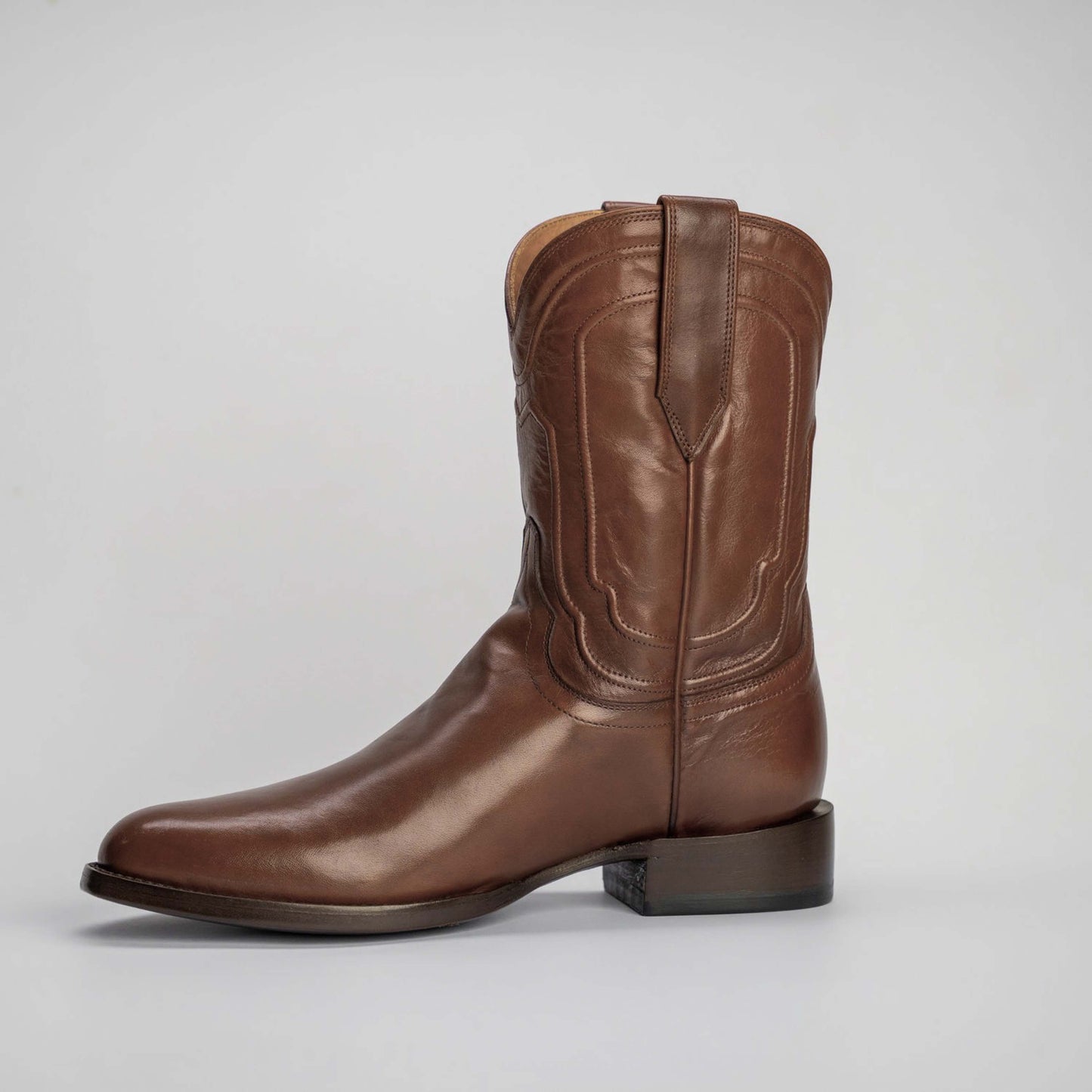 The Pendleton | Men's Roper Boot |  Natural Grain Calfskin Leather | Whiskey