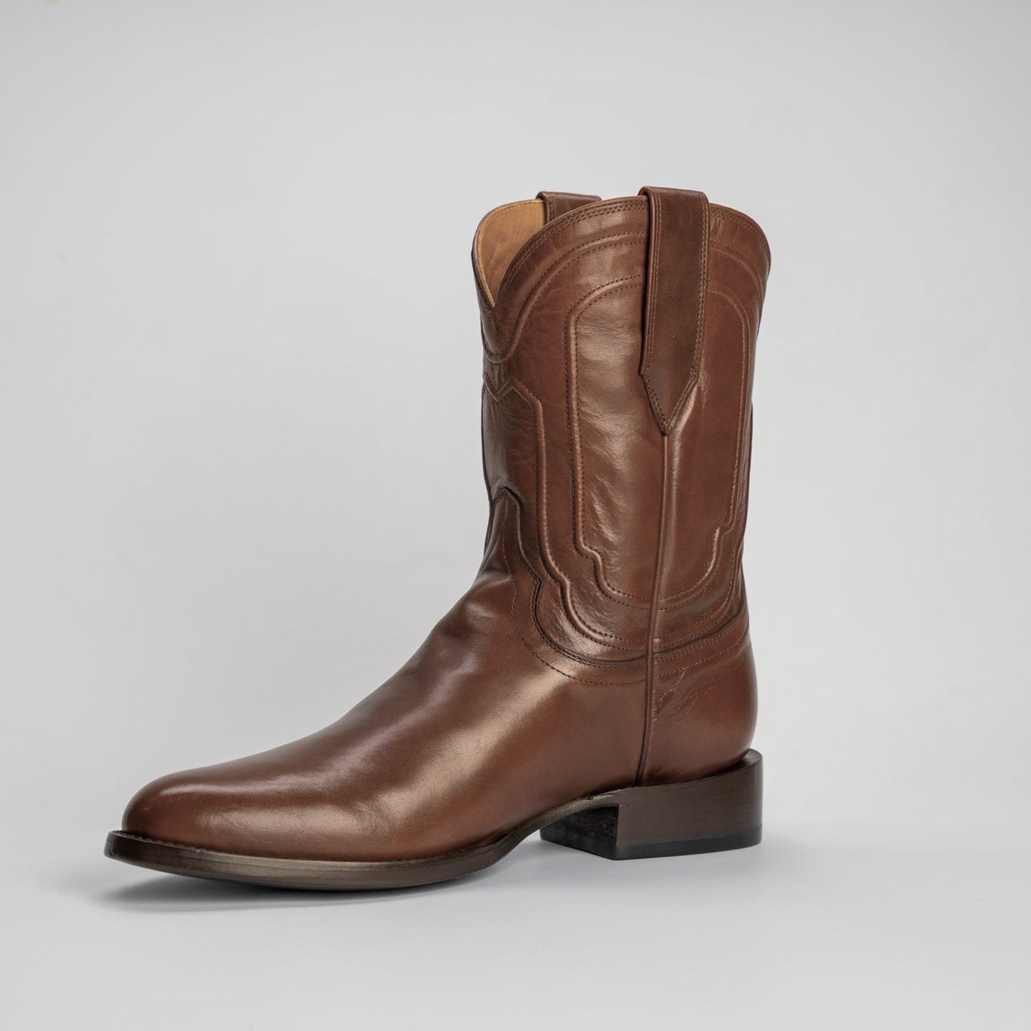 The Pendleton | Men's Roper Boot |  Natural Grain Calfskin Leather | Whiskey