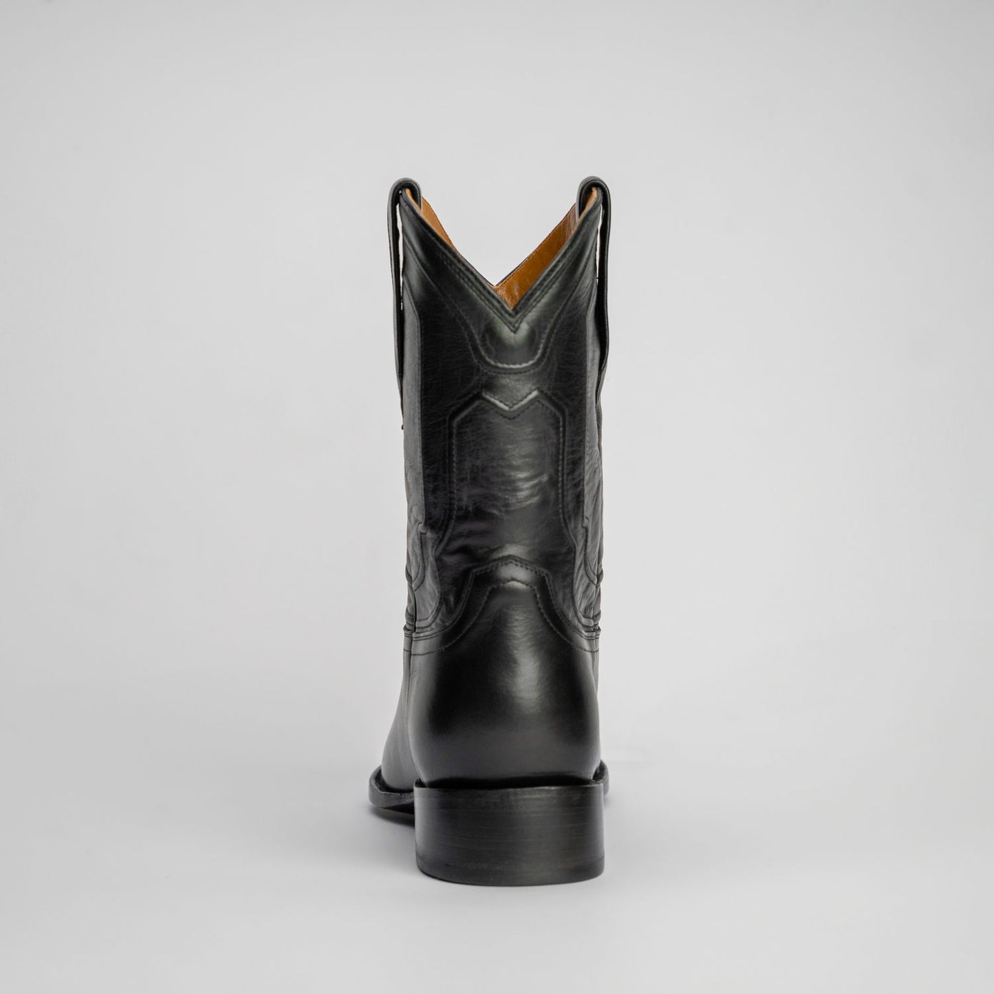 The Pendleton | Men's Roper Boot |  Natural Grain Calfskin Leather | Obsidian