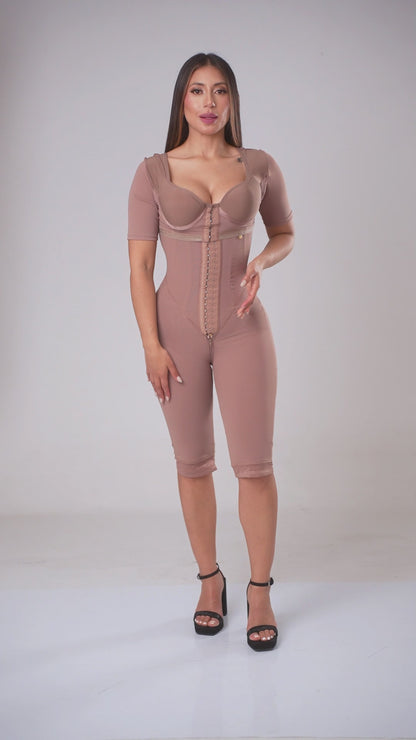 Nuit Rose | Daily Wear Hourglass Waist Trainer Corset – Below-the-Knee